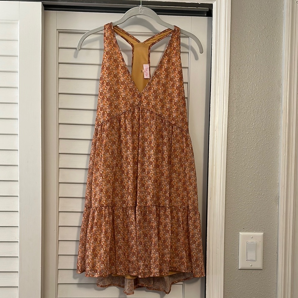 Pink Lily Floral Sleeveless Women's Top